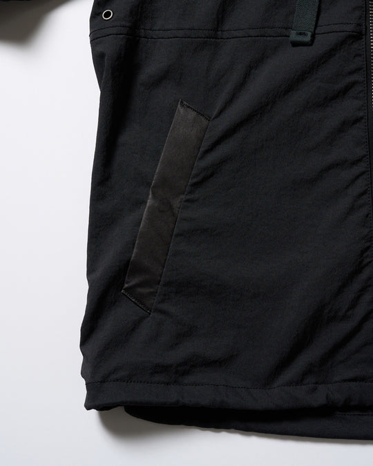 textured nylon short witch blouson