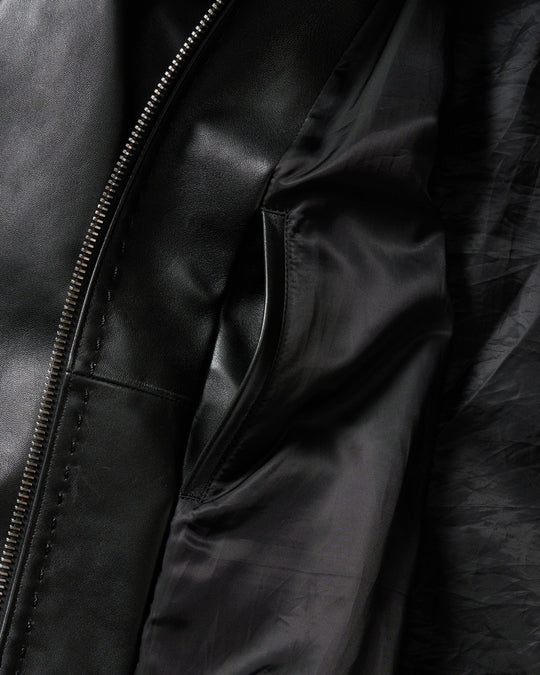 lamb leather bomber jacket