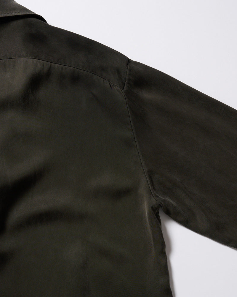 cupro vintage pull-over skipper shirt L/S