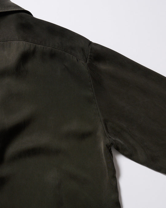 cupro vintage pull-over skipper shirt L/S