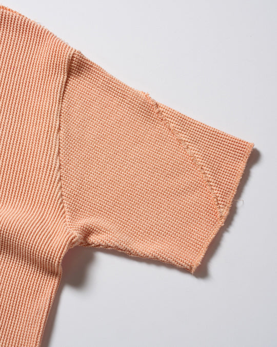 hard dry waffle fly-front henley S/S