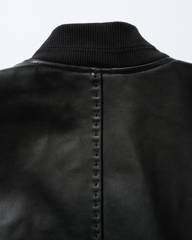 lamb leather bomber jacket