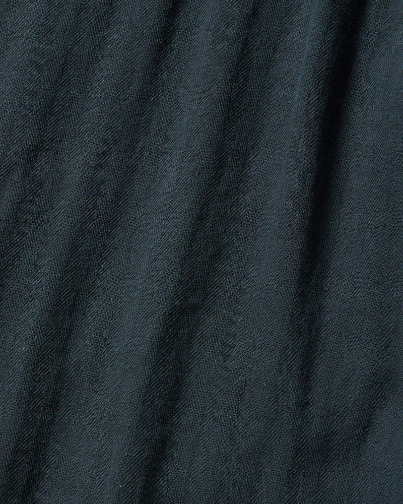 cotton linen herringbone aging wide trousers