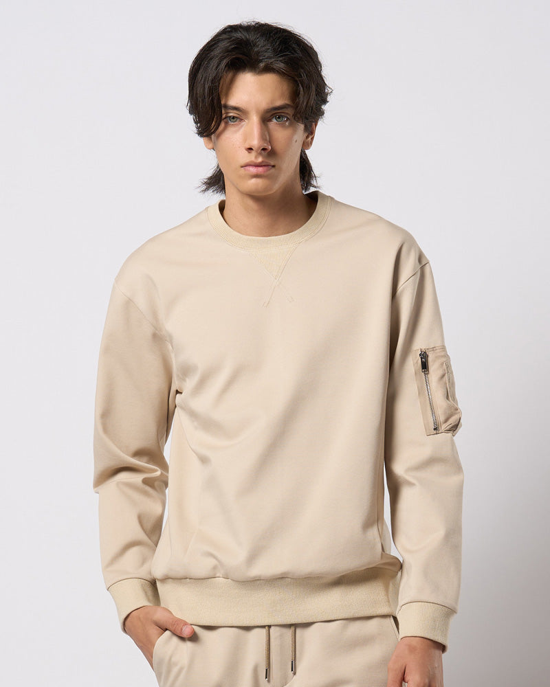 utility pocket sweatshirt
