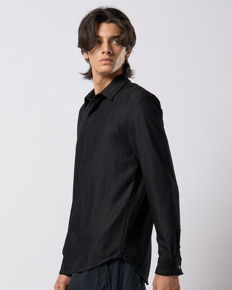 fly front shirt