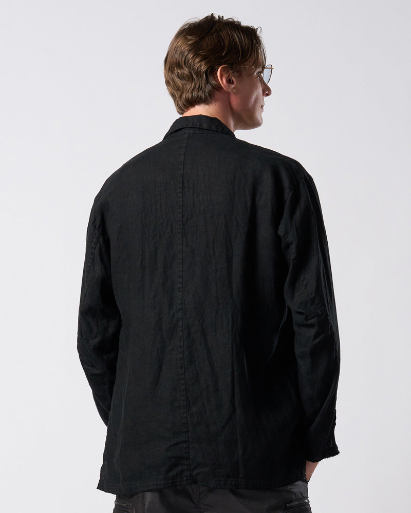 Exclusive】hemp shirt jacket(deep black) – wjk online store