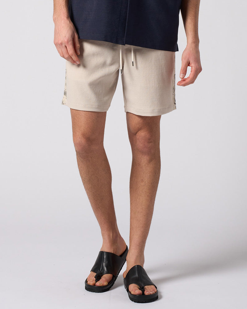 bandana print panel shorts