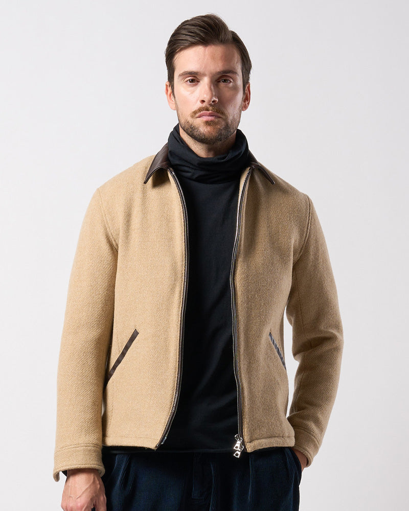 classical tweed zip blouson – wjk online store