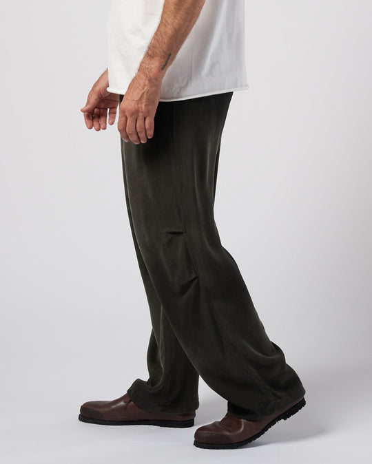 cupro vintage knee tuck easy pants