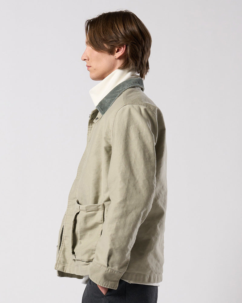 heavy moleskin short coverall jacket