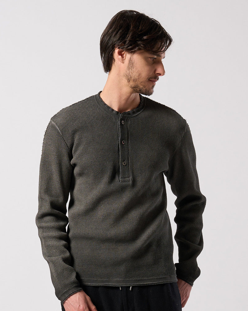 waffle henley L/S