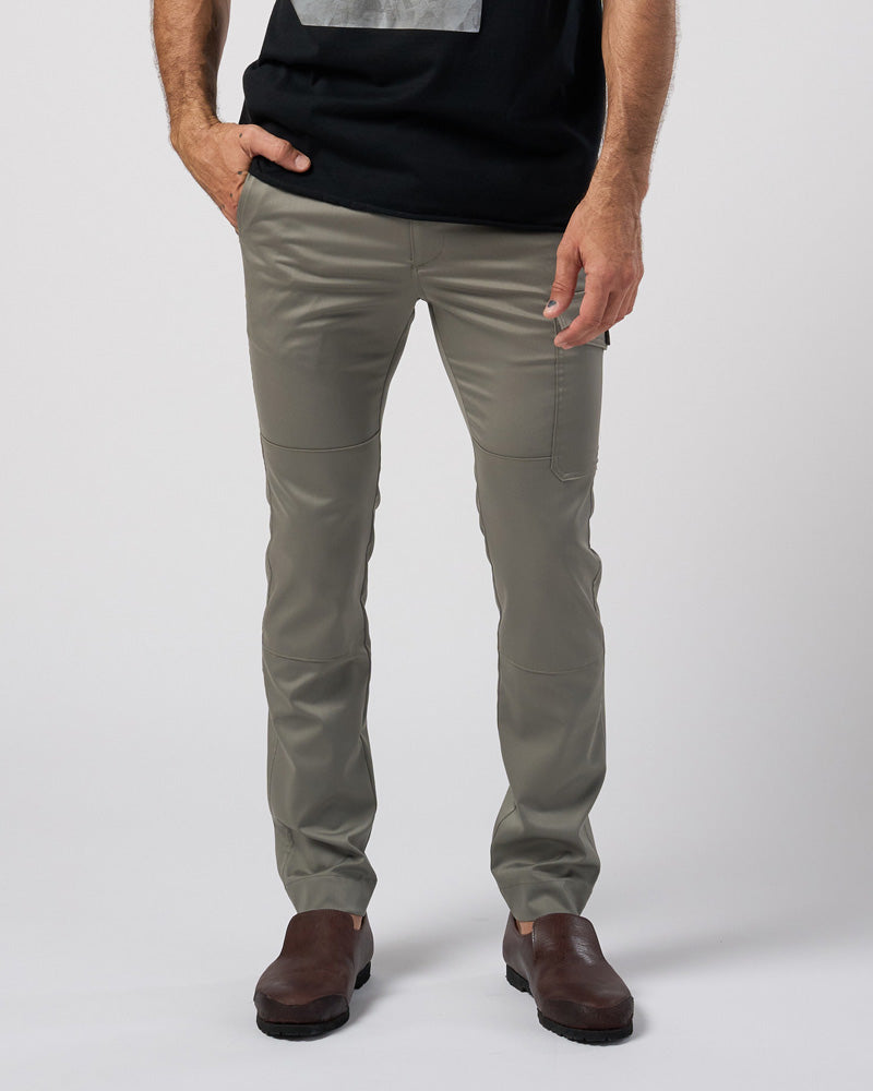 fine satin slim cargo