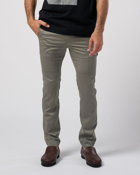 fine satin slim cargo