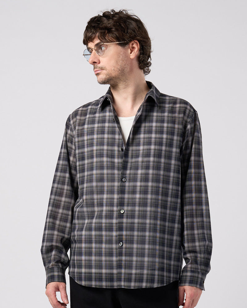 airy wool voile shirt