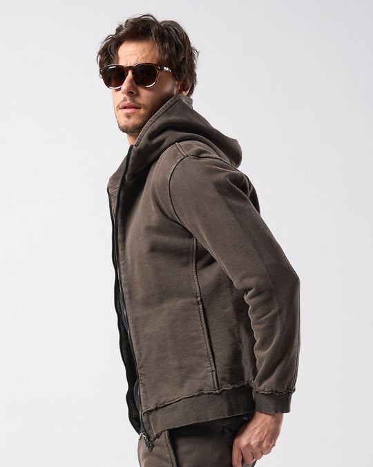 basic zip-up parka (piece-dyed) – wjk online store