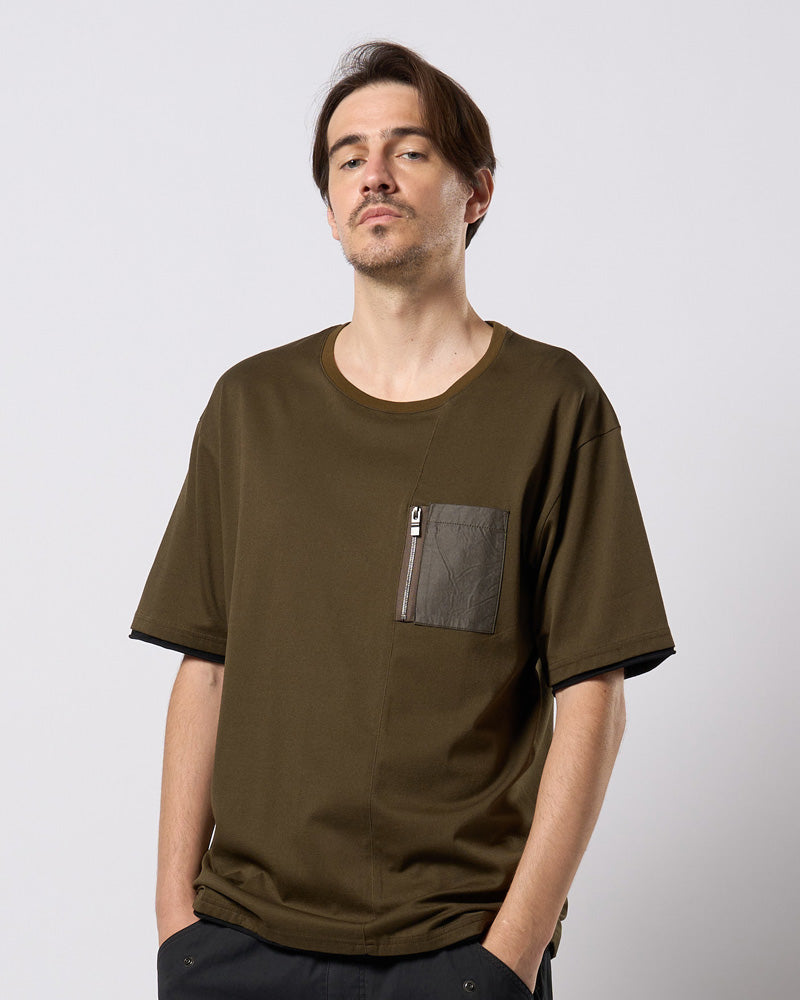 cool touch zip-pocket S/S