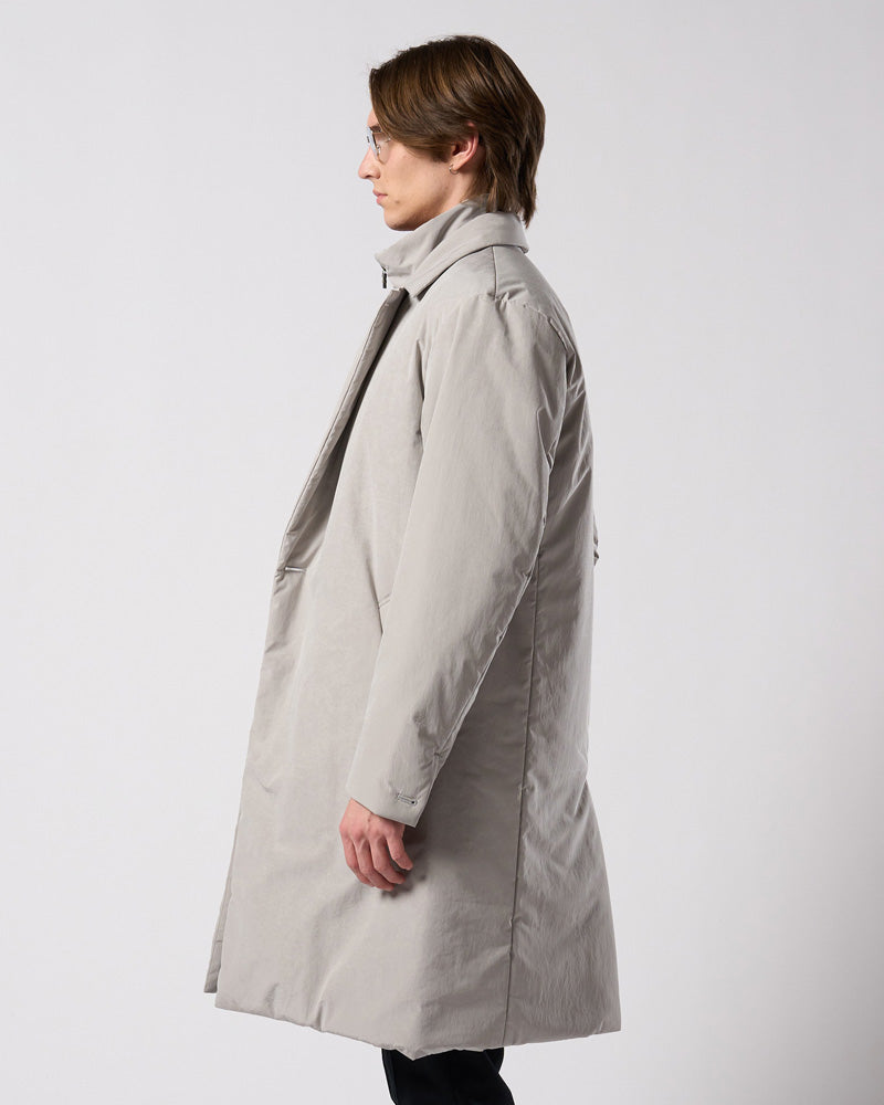 double breasted solid coat