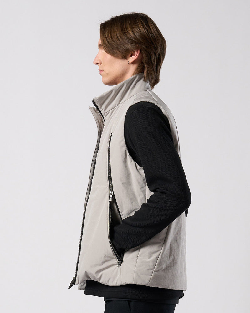solid zip vest