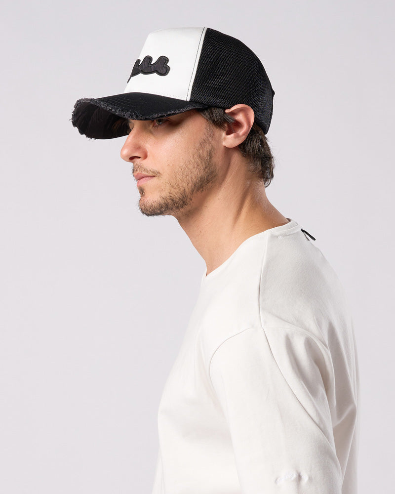 【muta × wjk】wave cut-off mesh cap