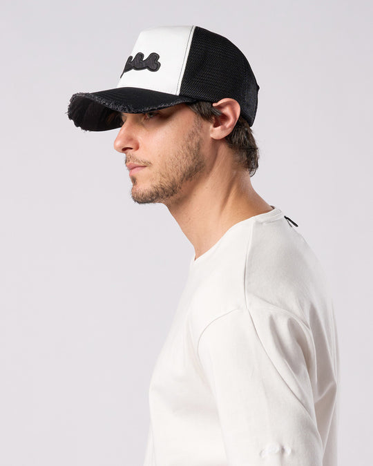 【muta × wjk】wave cut-off mesh cap