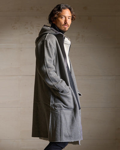 long zip-up parka