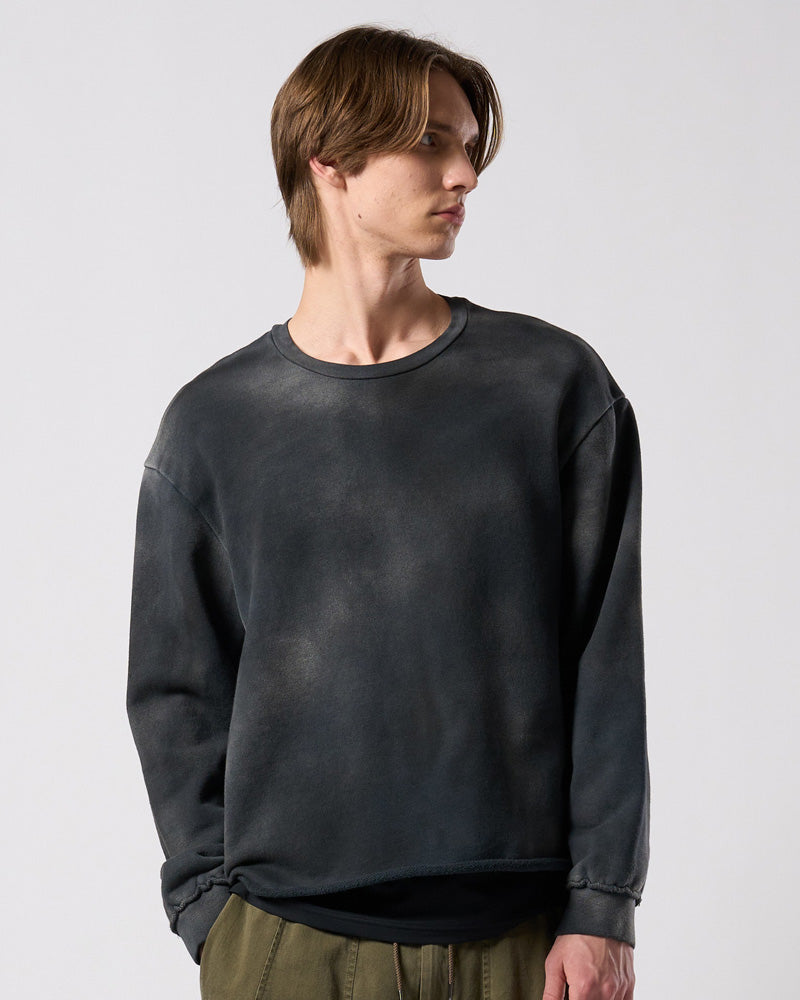fade cut-off sweatshirt