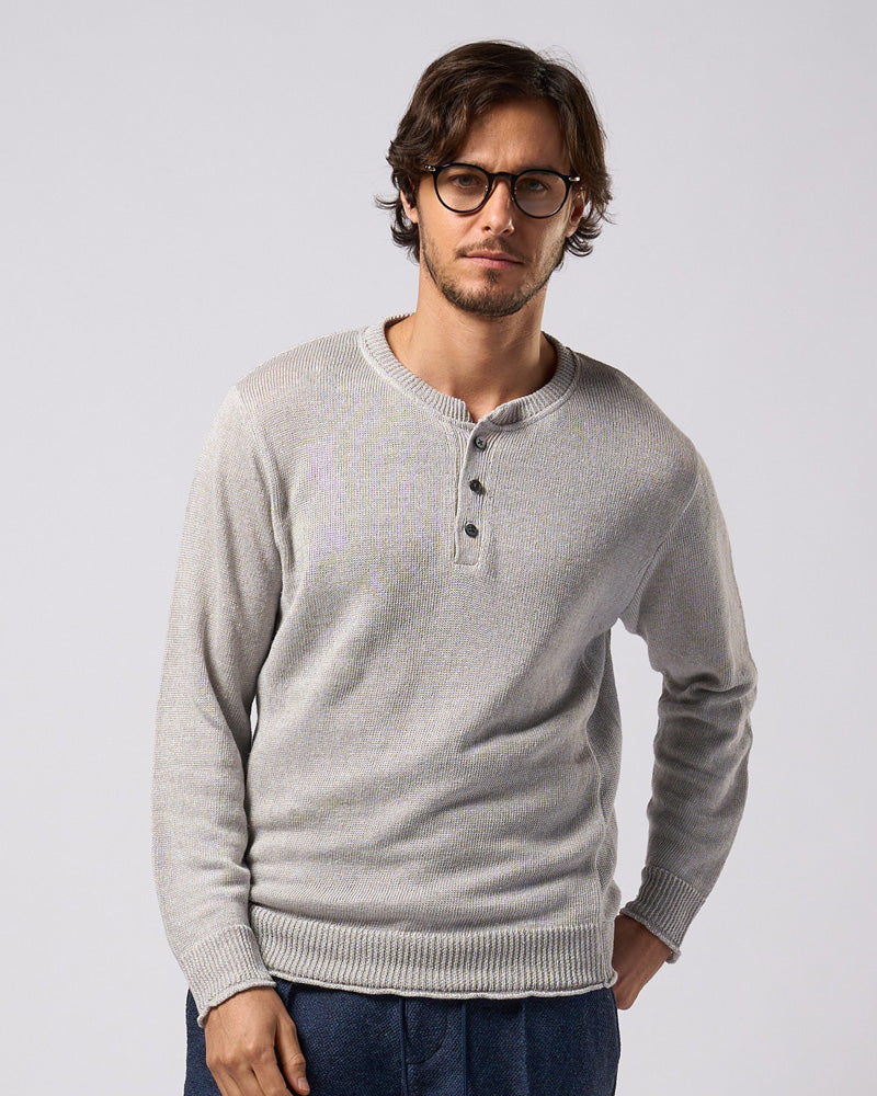 linen henley knit – wjk online store