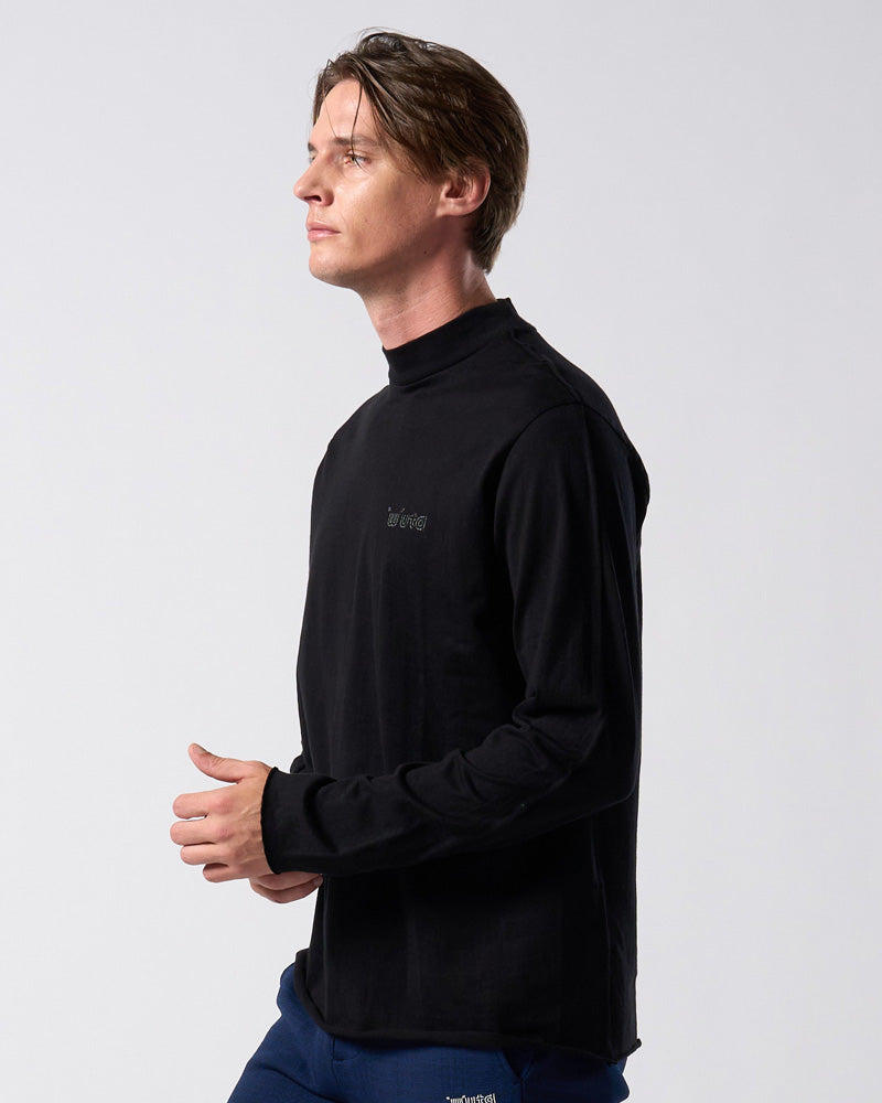 【muta × wjk】cut-off mock-neck L/S(printed)