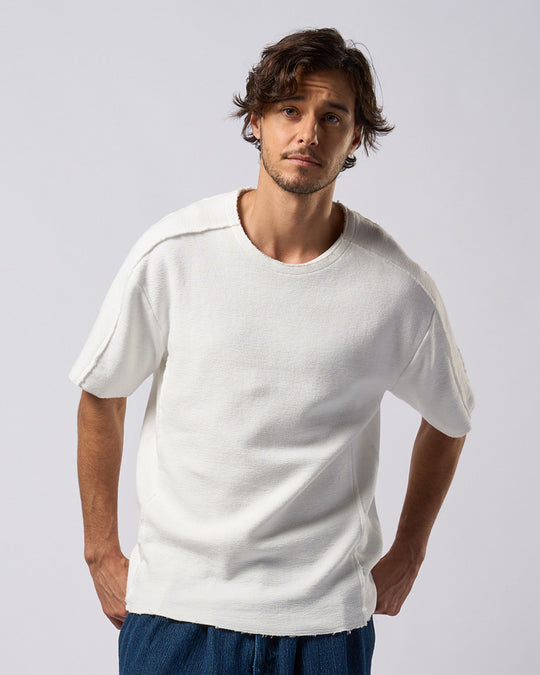 wjk　cut-off Tee カットオフ Tシャツ ホワイト　25SS cut-off Tee – wjk online store