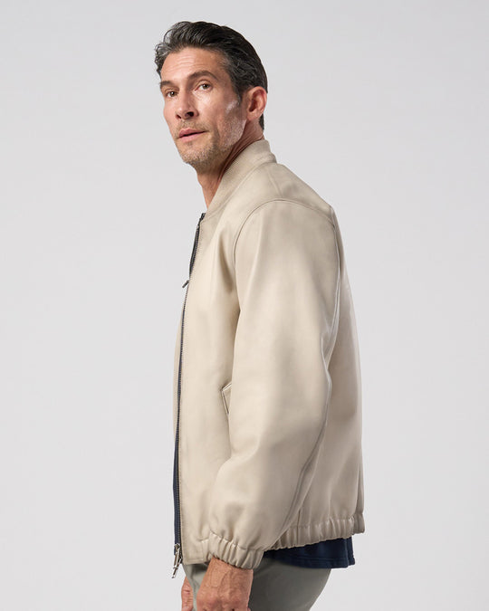 lamb leather bomber jacket