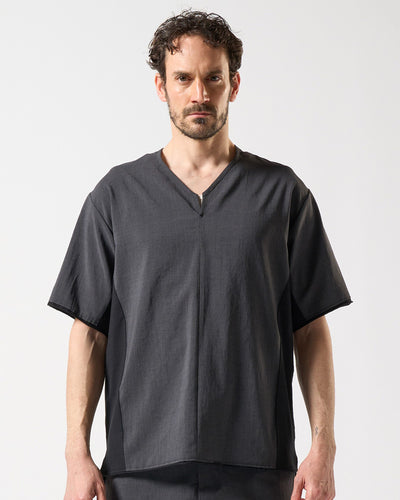 switching pullover shirt H/S