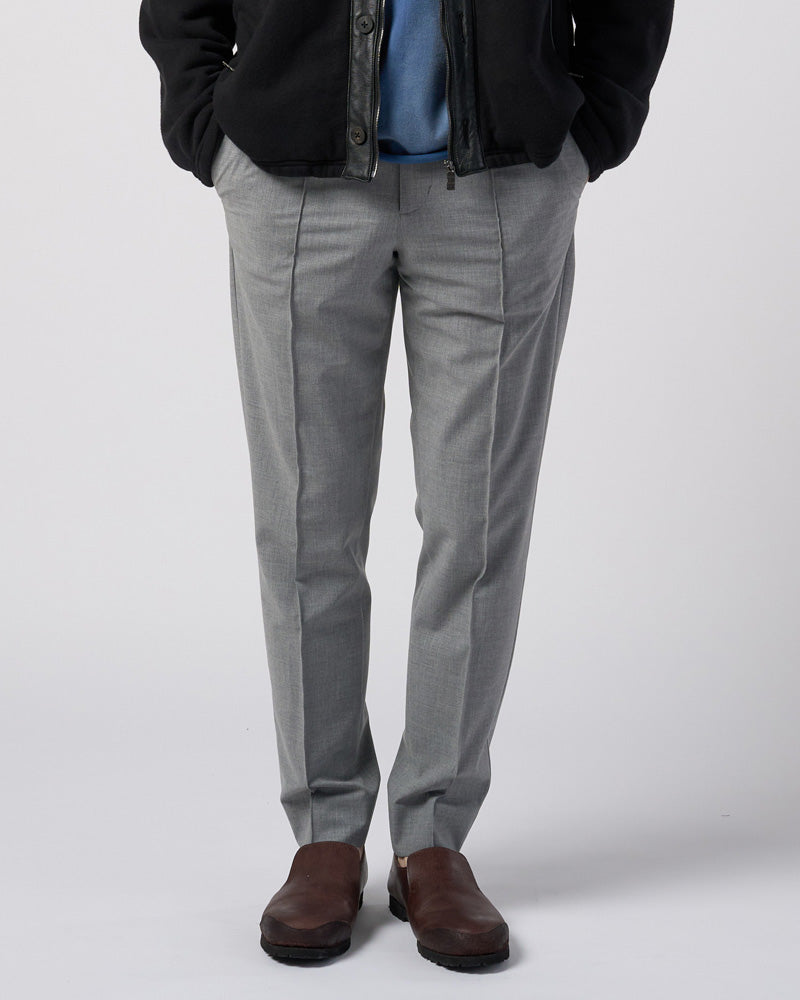 comfort pin-tuck slim slacks