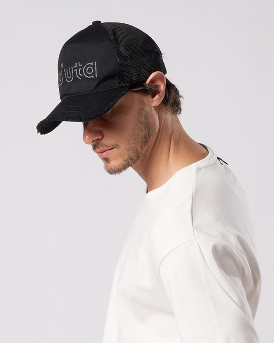 【muta × wjk】"w"uta cut-off mesh cap