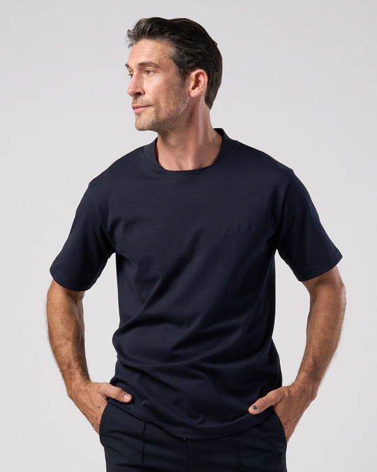 luxury cotton high back neck S/S