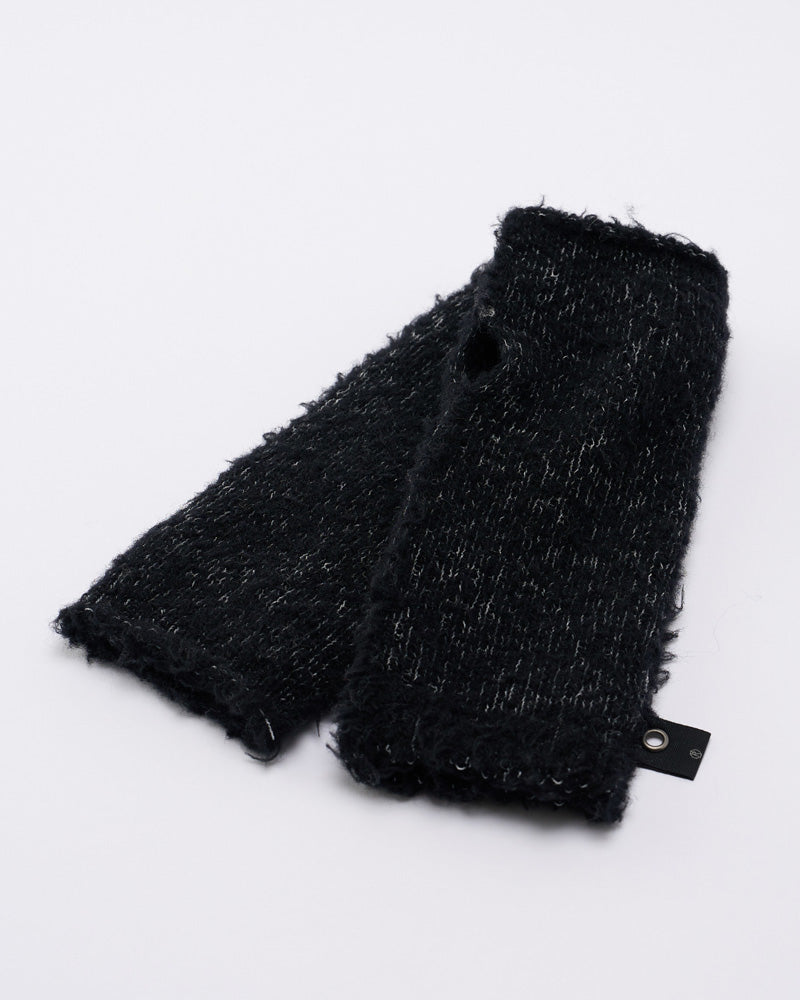 fancy yarn knit hand warmer