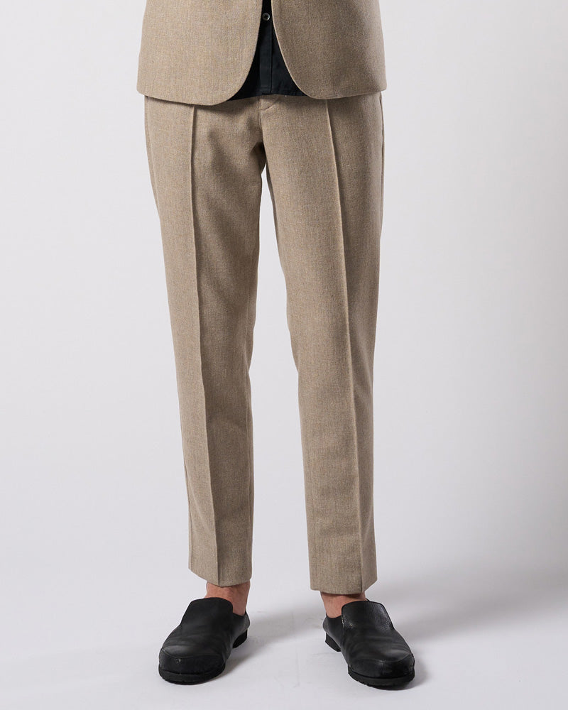 comfort pin-tuck slim slacks