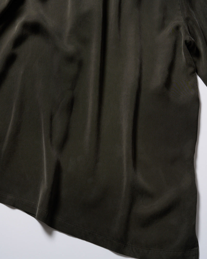 cupro vintage pull-over skipper shirt L/S