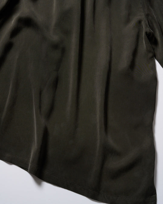 cupro vintage pull-over skipper shirt L/S