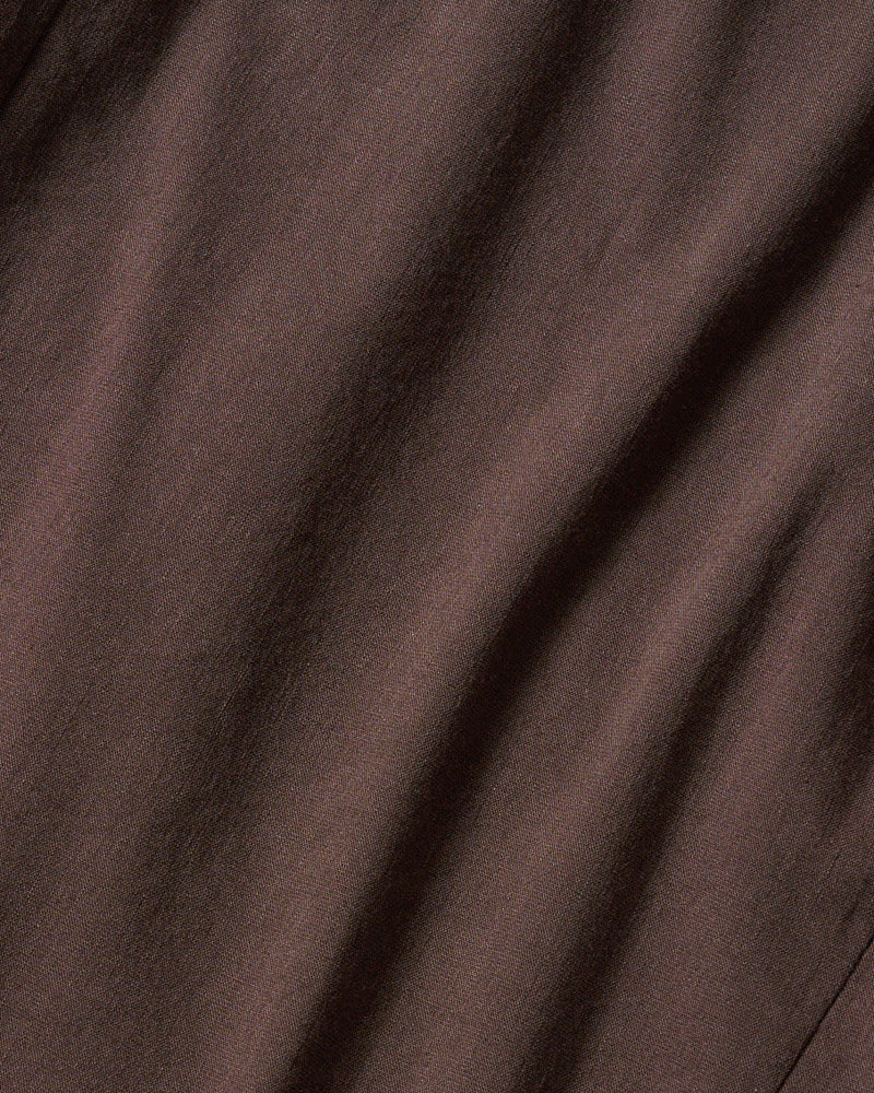 viscose linen semi-wide slacks