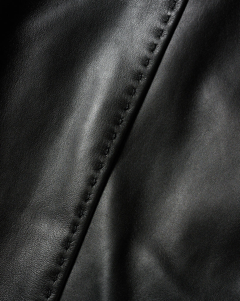 lamb leather bomber jacket