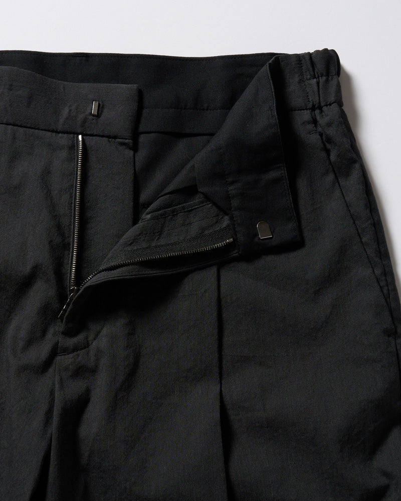 viscose linen semi-wide slacks