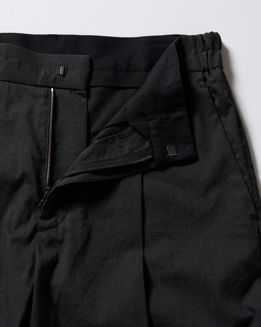 viscose linen semi-wide slacks