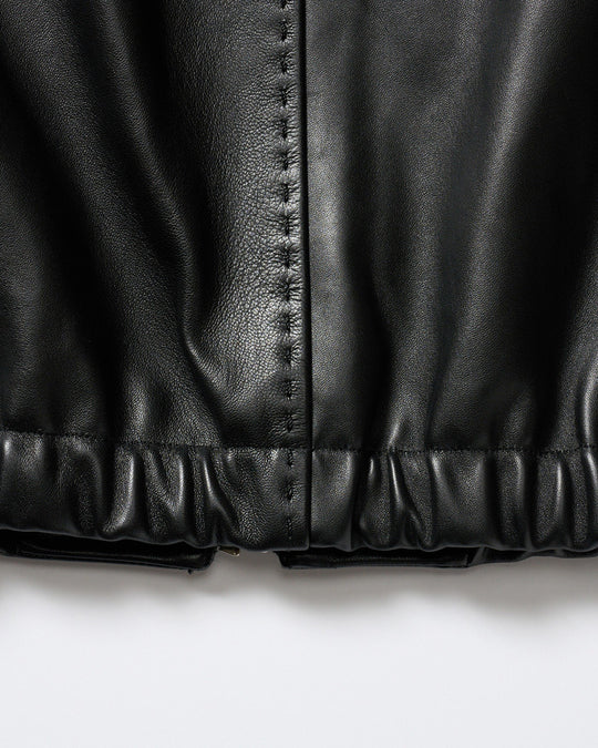 lamb leather bomber jacket