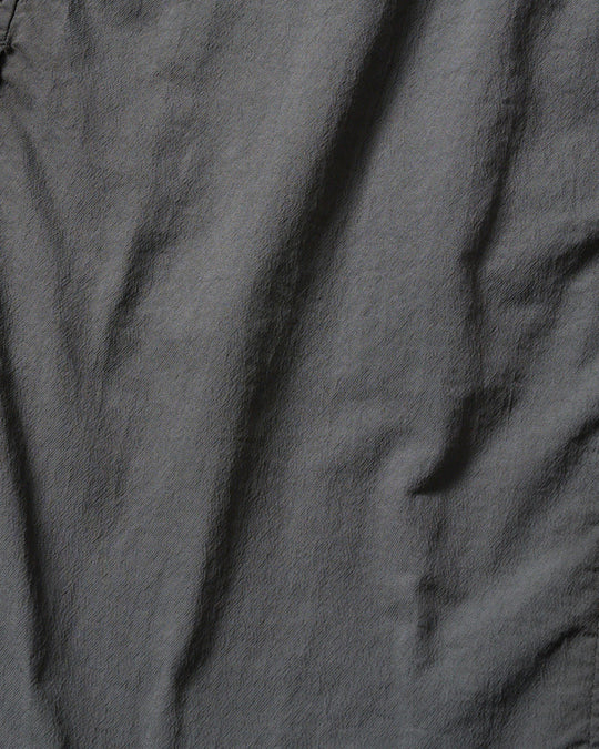 textured nylon double breasted coat