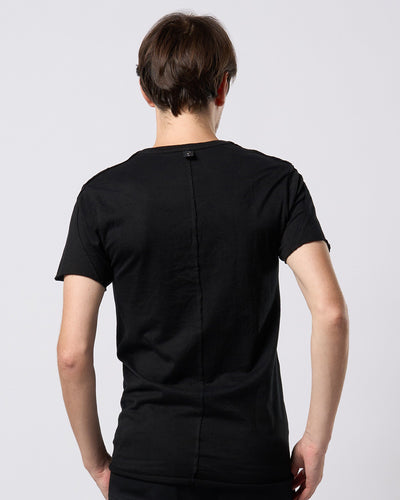 cut-off V-neck S/S