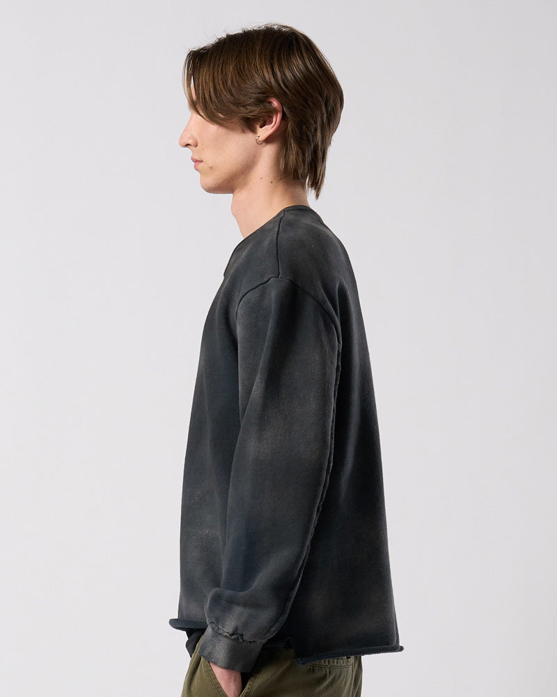 fade cut-off sweatshirt