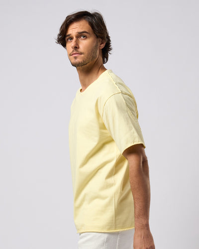 wide cut-off crew-neck S/S