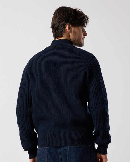 lomond×powder zip-up knit