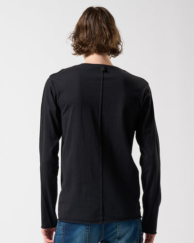 cut-off V-neck L/S