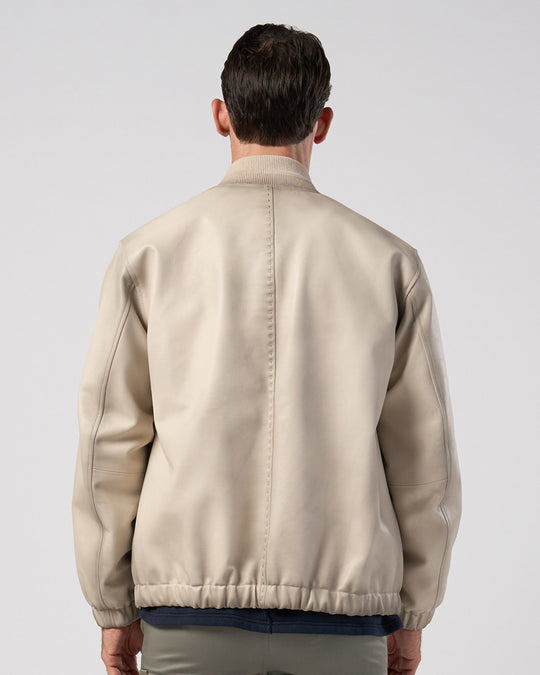 lamb leather bomber jacket